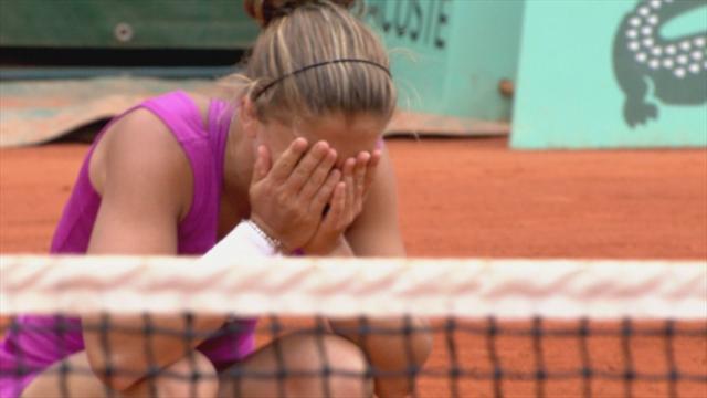 Errani n'en croit pas ses yeux