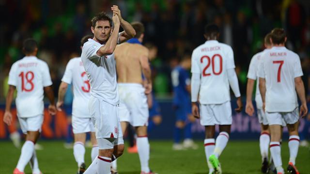 Lampard dans la liste anglaise, Carrick seulement réserviste