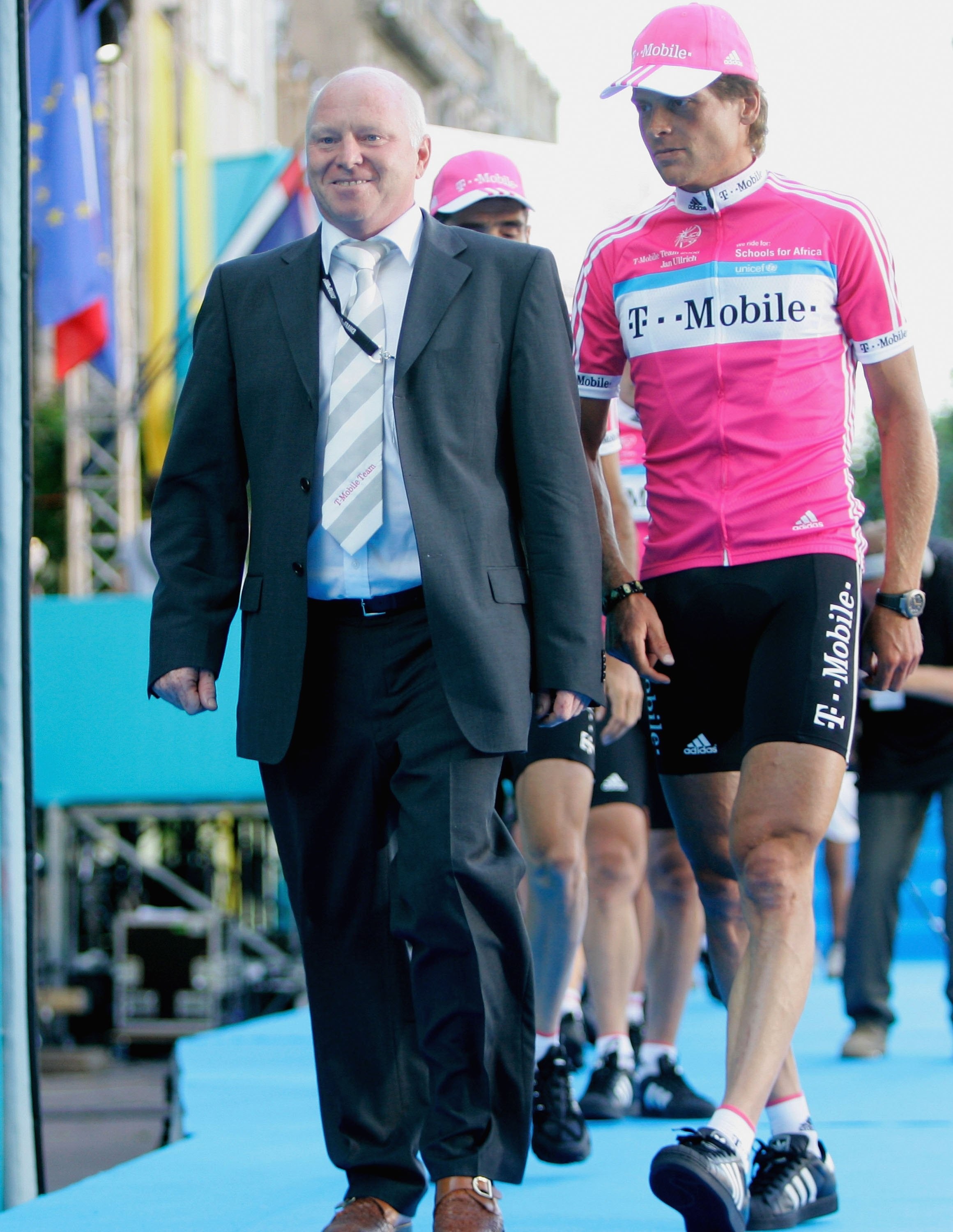 Rudy Pevenage et Jan Ullrich lors du Tour de France 2006