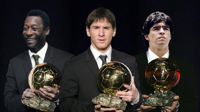 Si Pelé et Maradona avaient pu avoir le Ballon d'or, ils seraient quand même derrière Messi