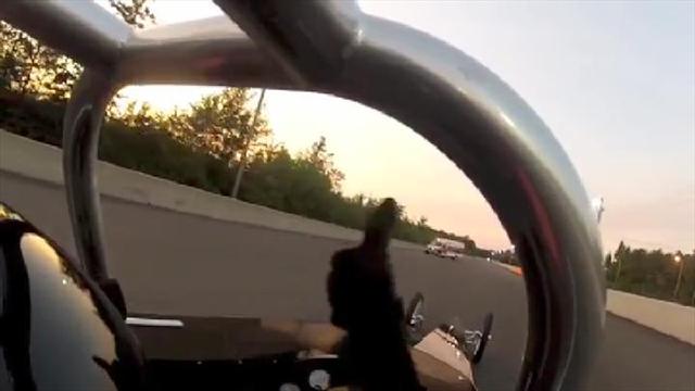 Drag racin’ yoga instructor takes car for a full spin Drag racin’ yoga instructor takes car for a full spin