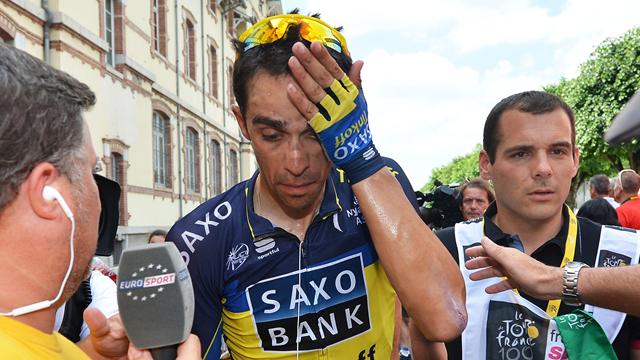 Contador en prend plein la tête