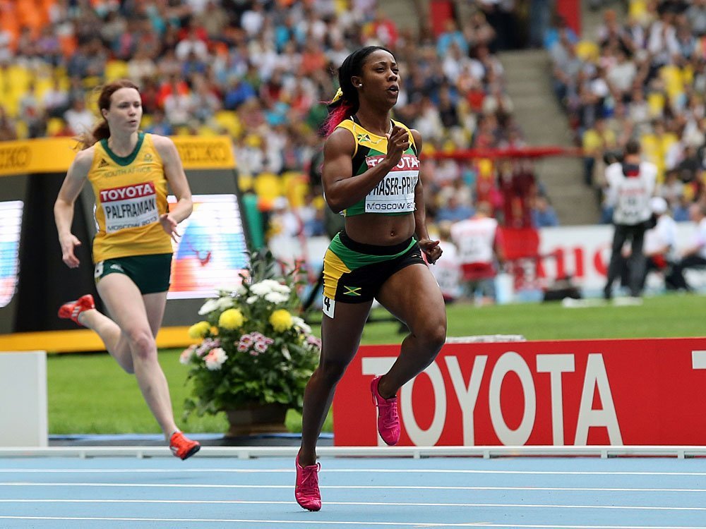 Fraser-Pryce, 2013 Dünya Atletizm Şampiyonası'nda 200 metre yarışında