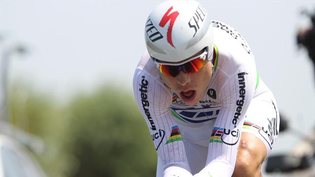 Tony Martin premier leader grâce au chrono