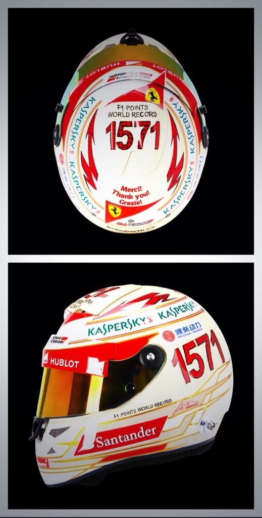 Casco de Fernando Alonso en el GP India