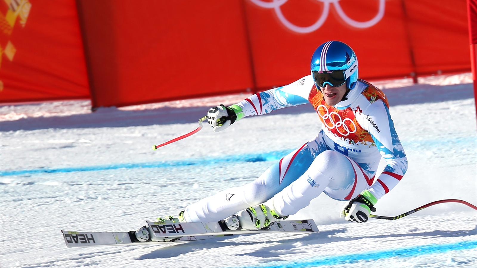 JO Descente messieurs Matthias Mayer le plus rapide lors du deuxième