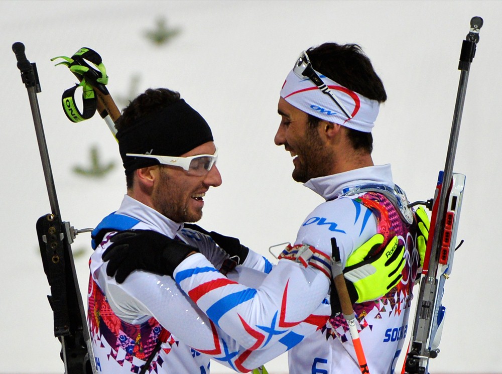 Jean-Guillaume Beatrix, Martin Fourcade, Sotchi 2014