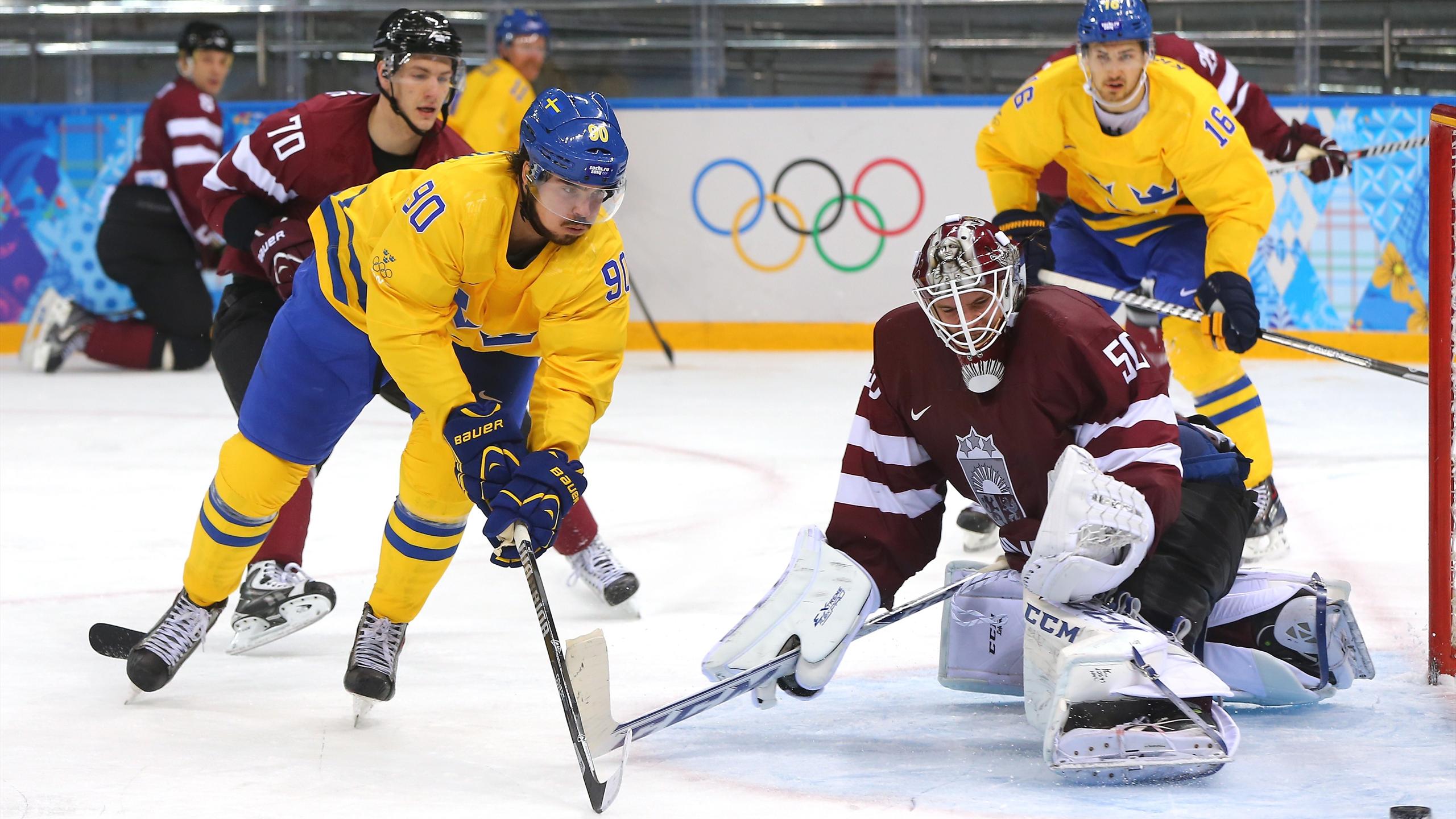 Sweden beat gritty Latvia to stay undefeated Ice Hockey Eurosport