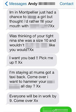 andy powell text messages