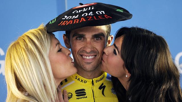 Dès les premières pentes, Contador frappe très fort