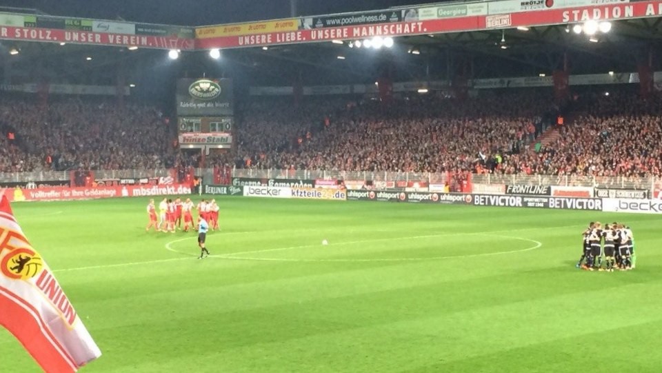 Union Berlin stadium before the match against Energie Cottbus