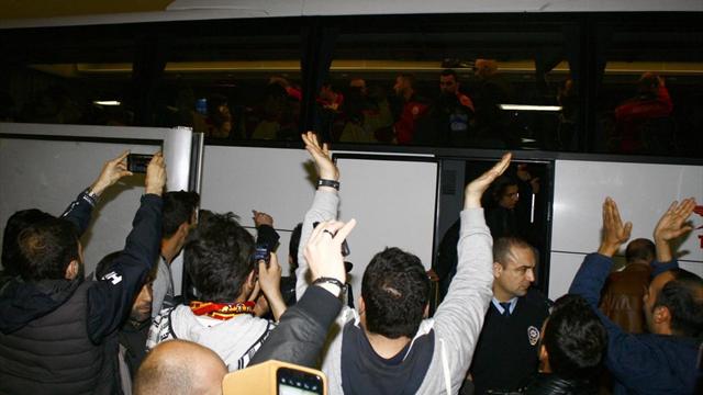 Galatasaray'a coşkulu karşılama