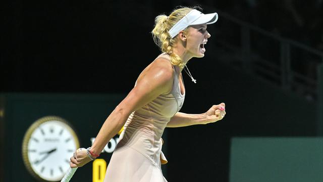 Du début à la fin, Wozniacki n’a rien lâché et a fait craquer Sharapova