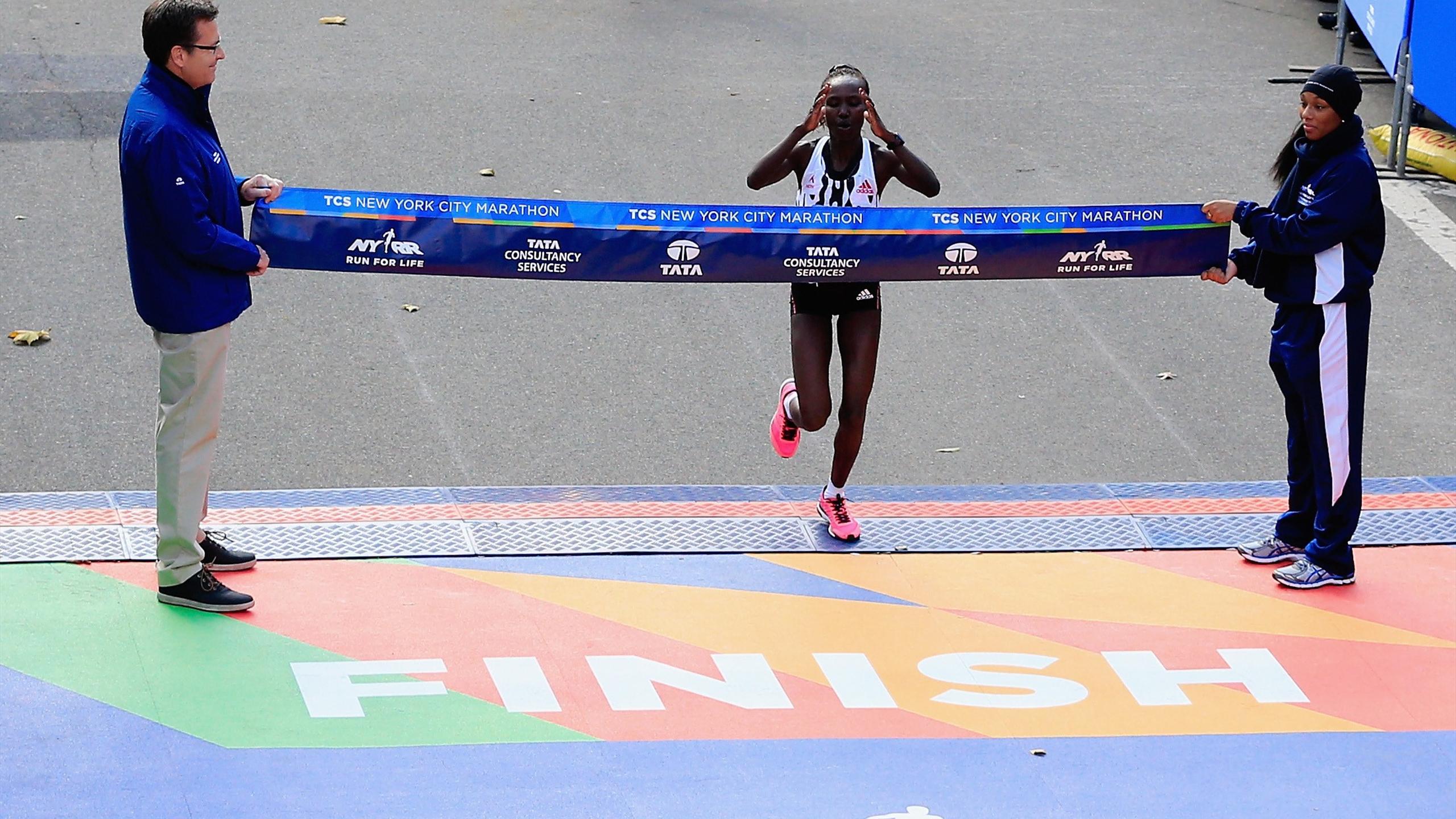 Marathon de New York victoire de la Kényane Keitany Eurosport