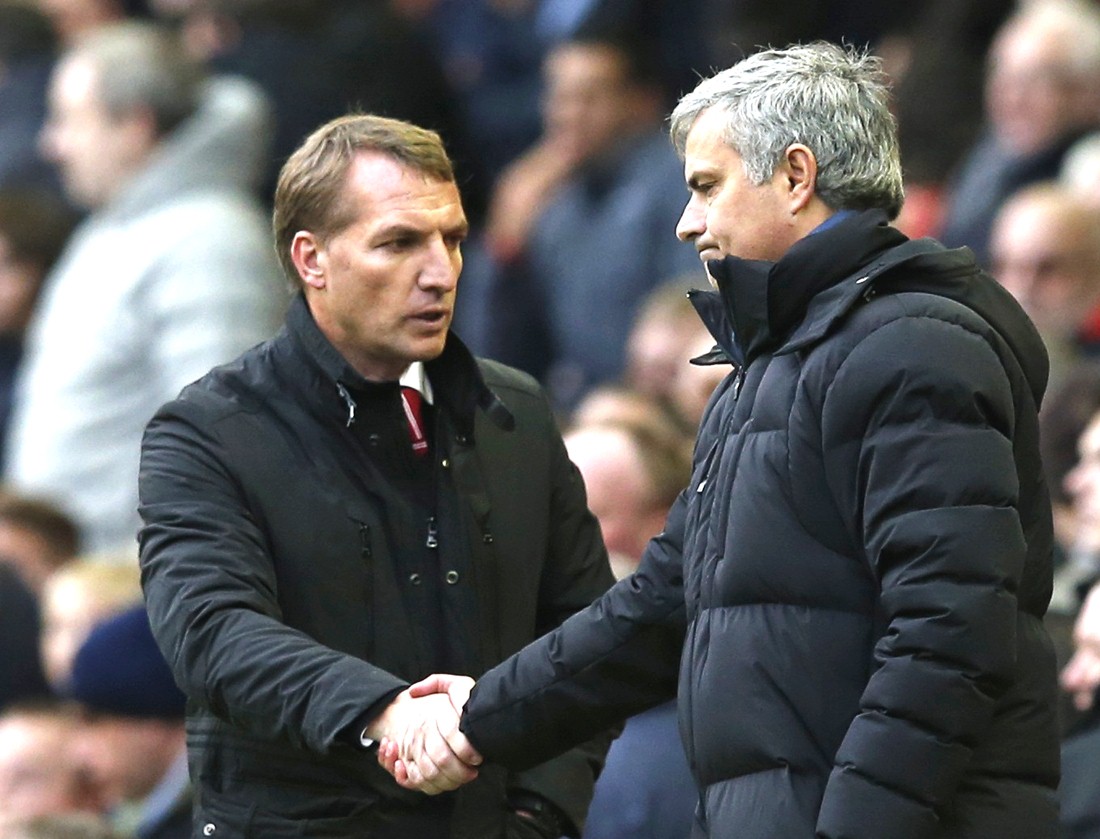 Brendan Rodgers and Jose Mourinho (Reuters)