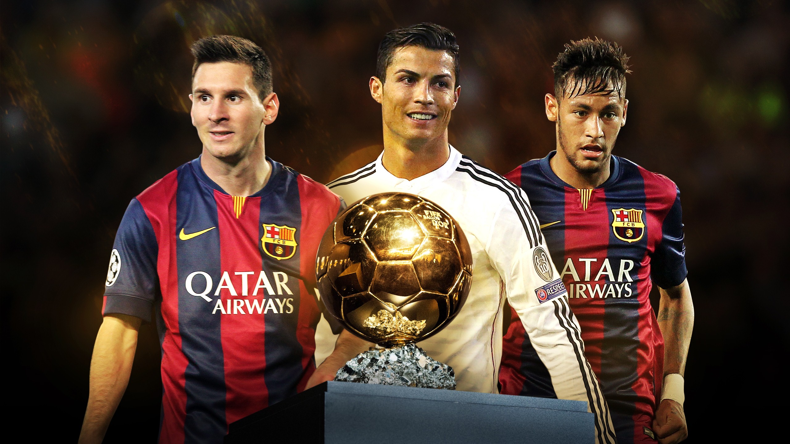 Ronaldo, Messi and Neymar to contest 2015 Ballon d'Or