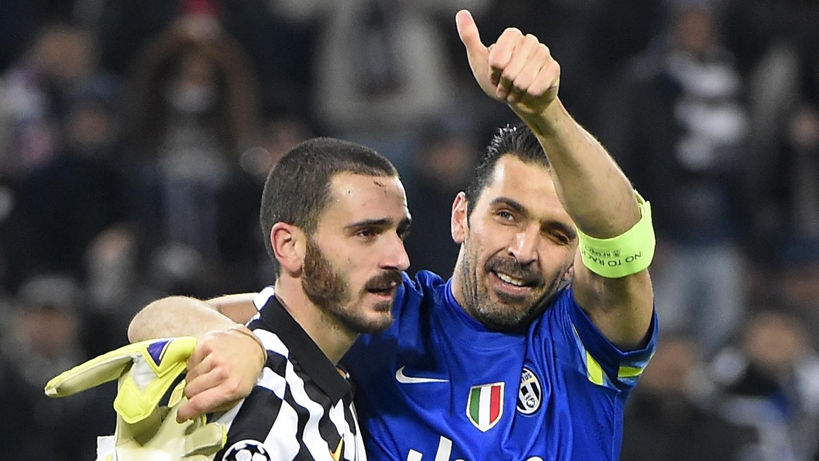 Leonardo Bonucci et Gianluiggi Buffon (Juventus)