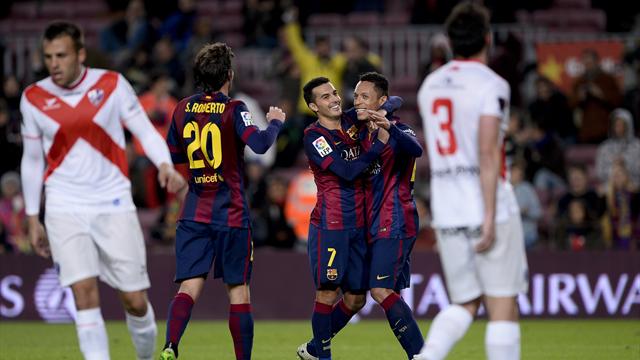 Sans Messi, Neymar ni Suarez, Pedro et le Barça cartonnent quand même
