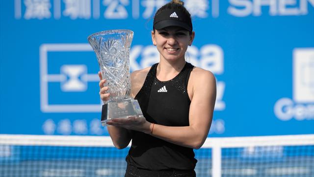 Sick Simona Halep claims Shenzhen title