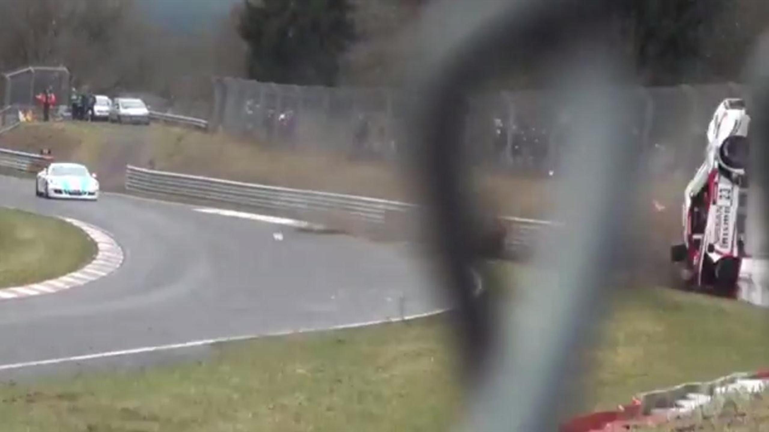 Spectator killed in horrific crash at Germany’s Nurburgring Eurosport