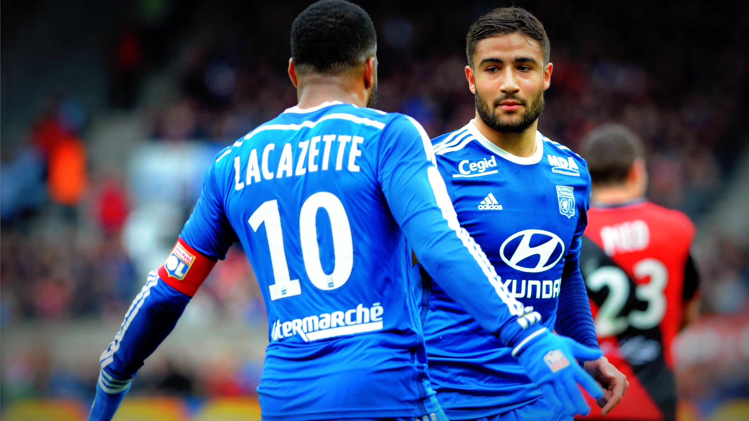Lacazette et Fekir ont tous les deux marqué à Guingamp.
