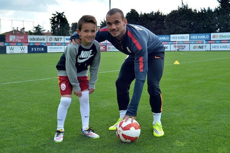 Wesley Sneijder ve oğlu
