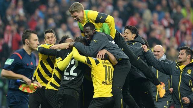 Bayern Munich miss four penalties in a row to blow treble dream