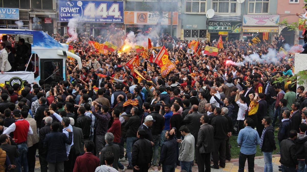 Yeni Malatyaspor'un şampiyonluk kutlaması