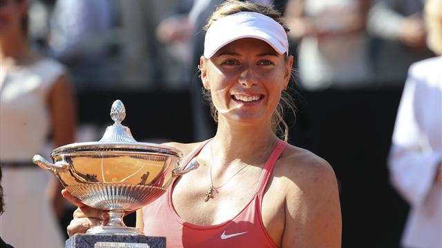 Sharapova'dan Roma'da 35. WTA zaferi