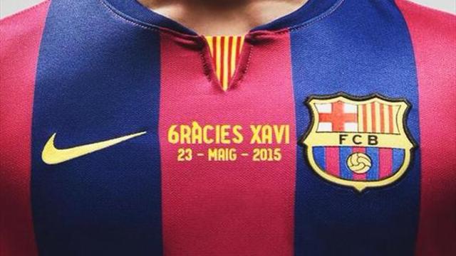 Barcelona'dan Xavi'ye son jest