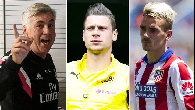 Ancelotti, Piszczek y Griezmann, nombres del día