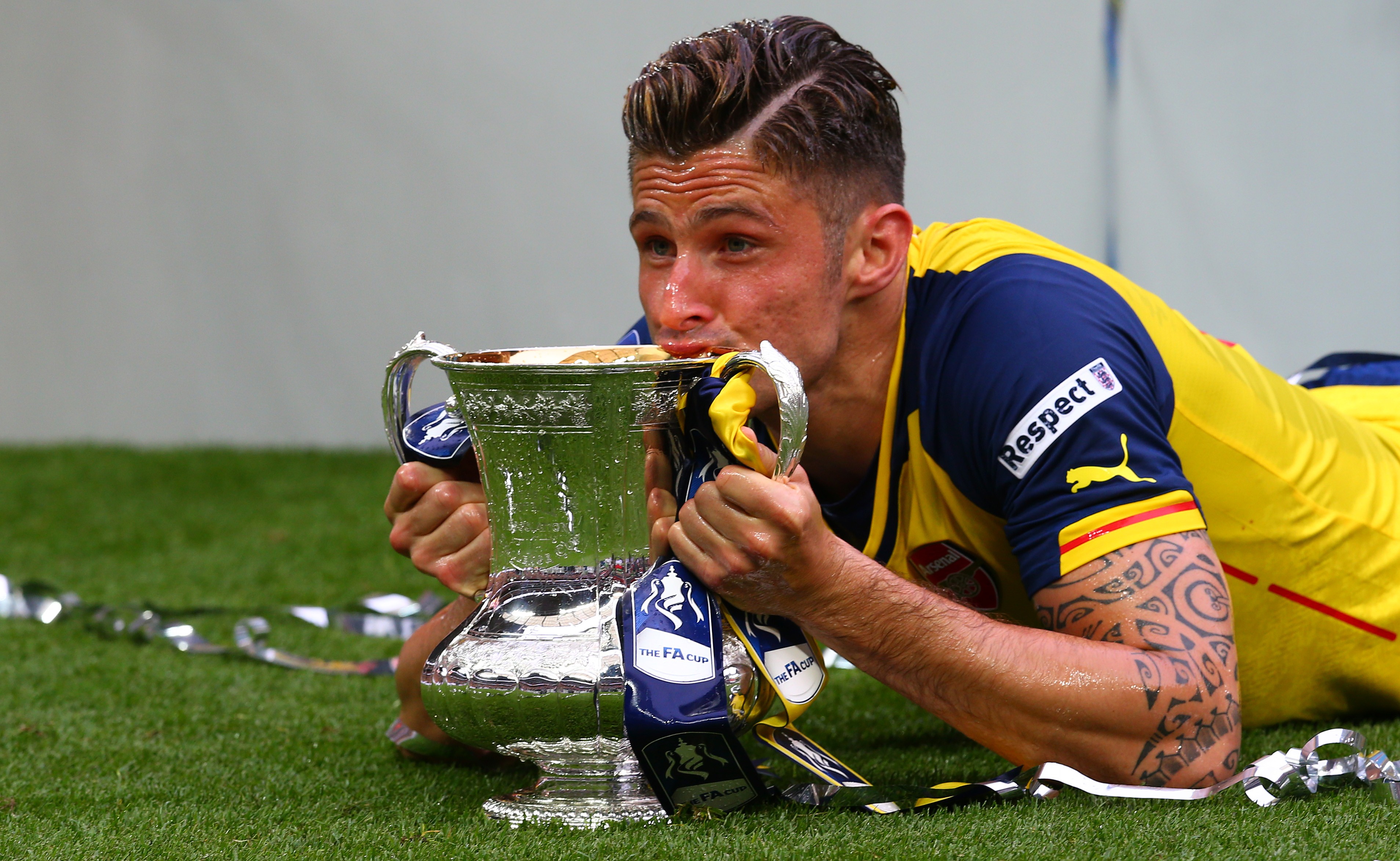 Olivier Giroud, vainqueur de la FA Cup 2015 avec Arsenal