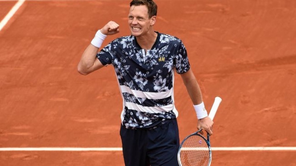 Tomas Berdych floreale più che mai