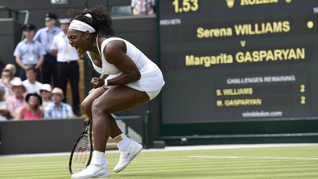 Serena'dan genç rakibi Gasparyan'a geçit yok