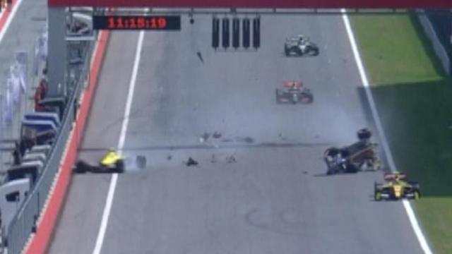 Dumme Aktion: Furchtbarer Crash nach der Ziellinie!