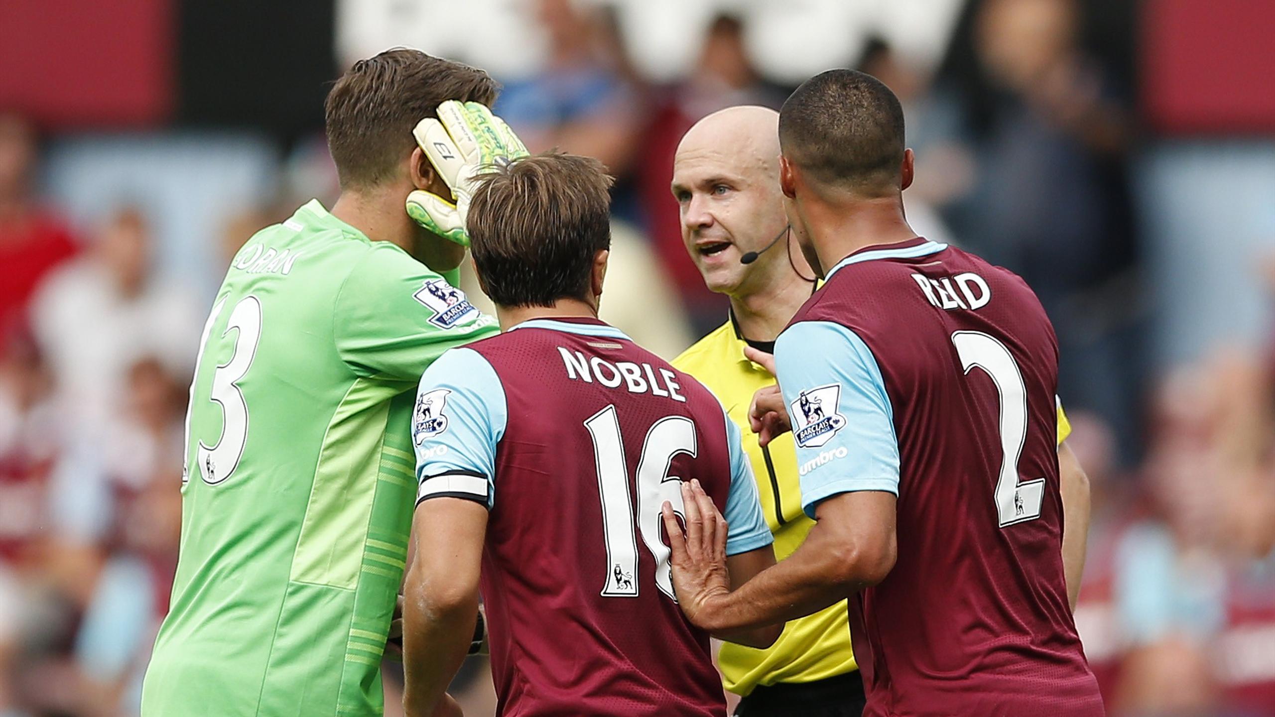 West Ham s Adrian Loses Red Card Appeal Premier League 2015 2016