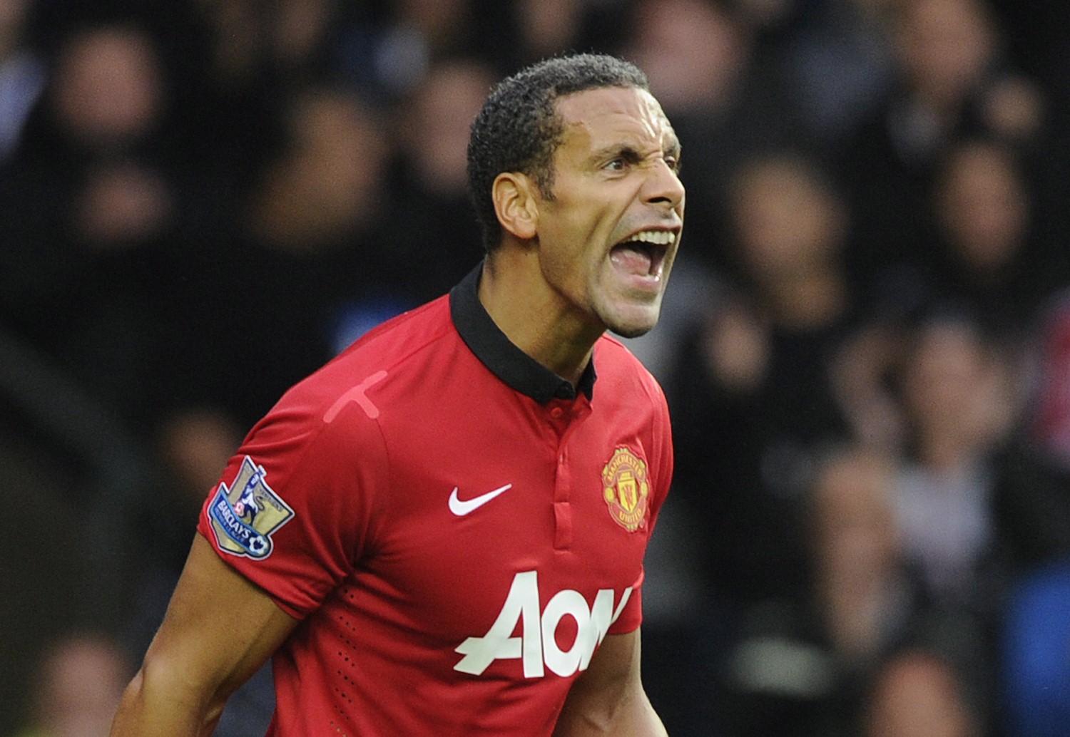 Rio Ferdinand in action for Manchester United