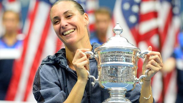 Pennetta wins US Open title, retires from tennis