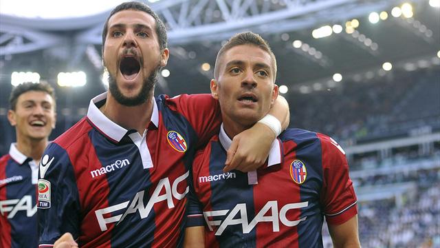 Giaccherini-Destro-Brienza, il Bologna si sblocca: 3-0 all'Atalanta
