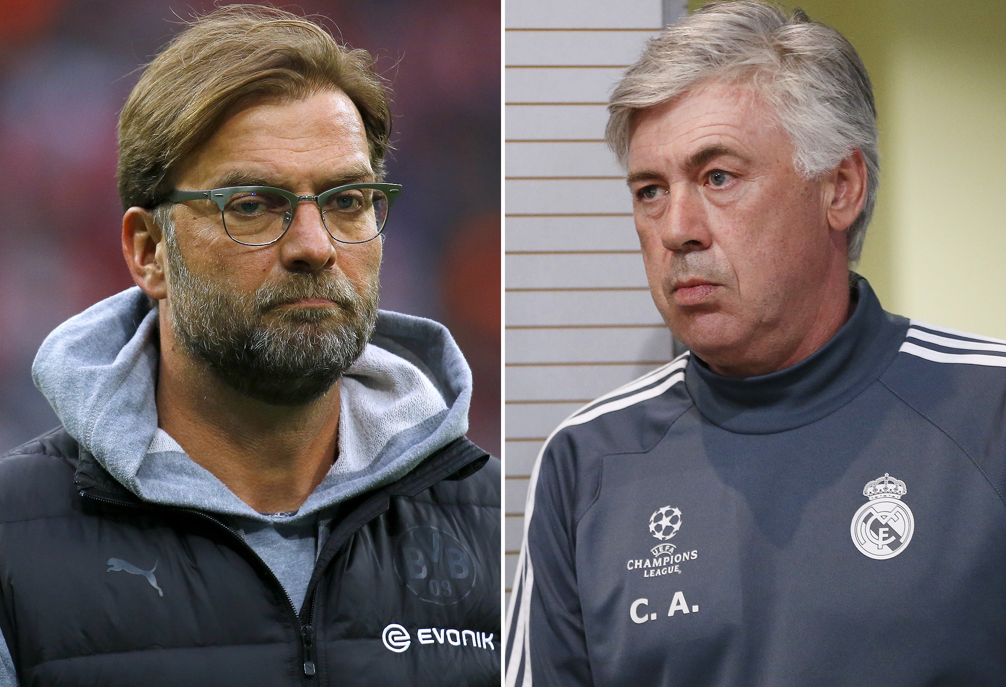 Jurgen Klopp and Carlo Ancelotti