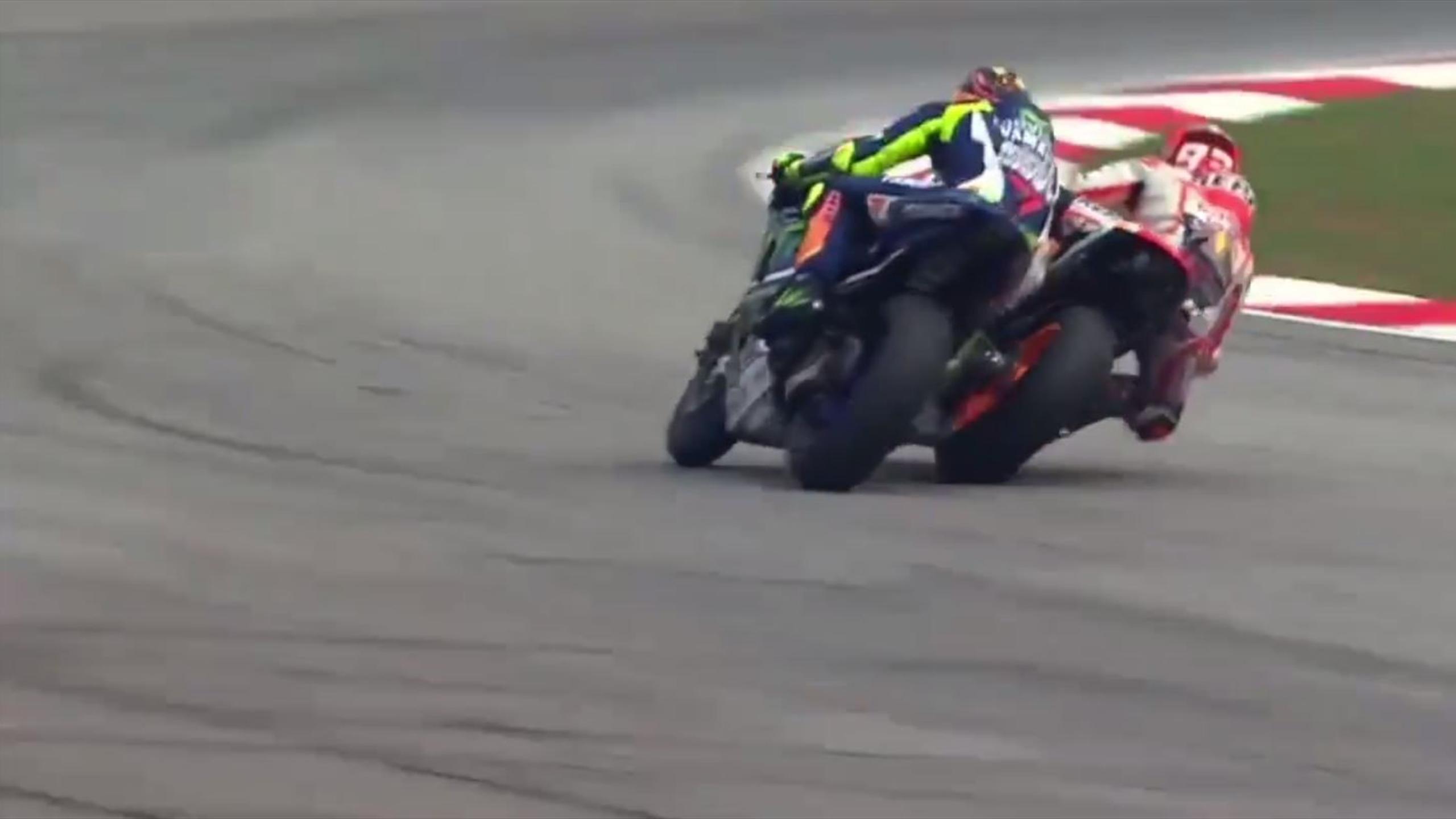 Rossi standing not a factor in penalty for kicking out at Marquez