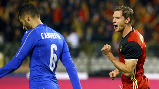 Candreva illude l'Italia, il Belgio la riporta alla realtà: 3-1