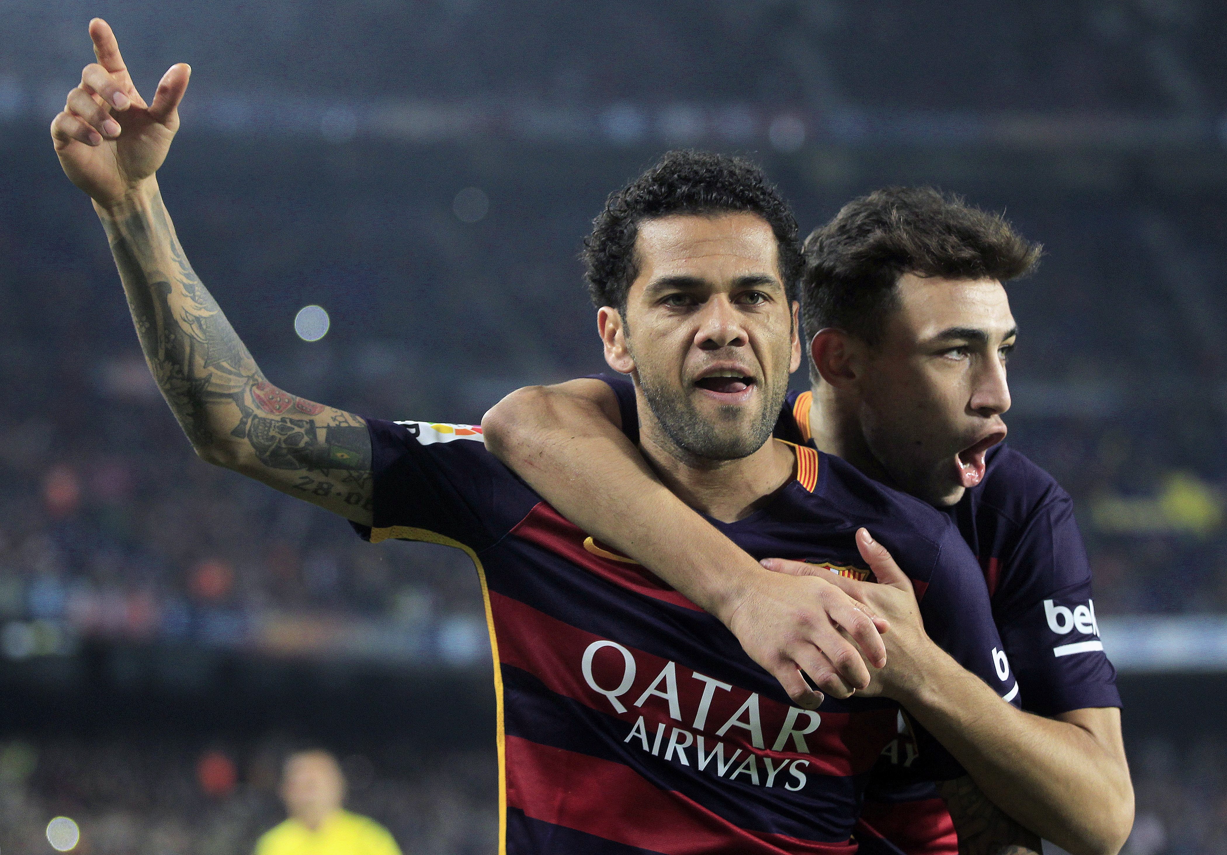 Dani Alves y Munir, Barcelona