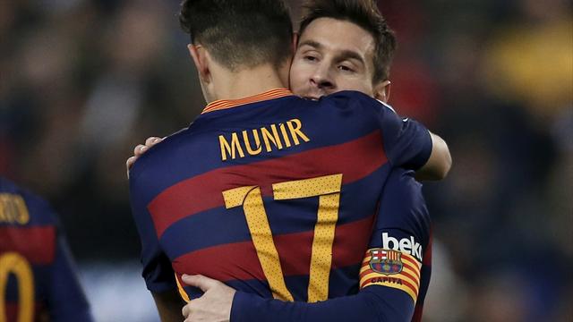 Munir grabs double in comprehensive derby win for Barcelona