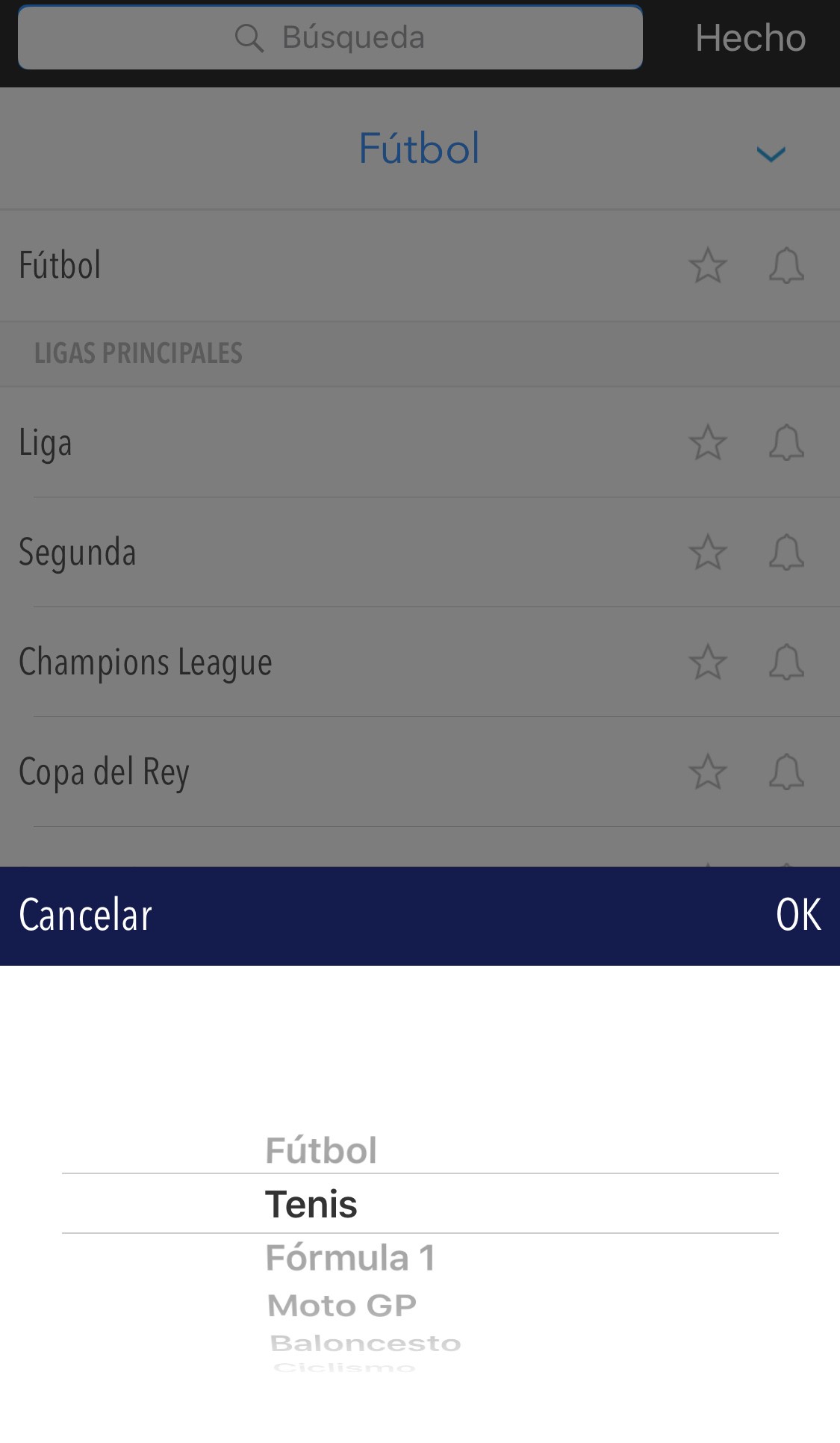APP Tenis (español)