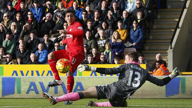 Rimonta e controrimonta, Liverpool corsaro a Norwich 5-4