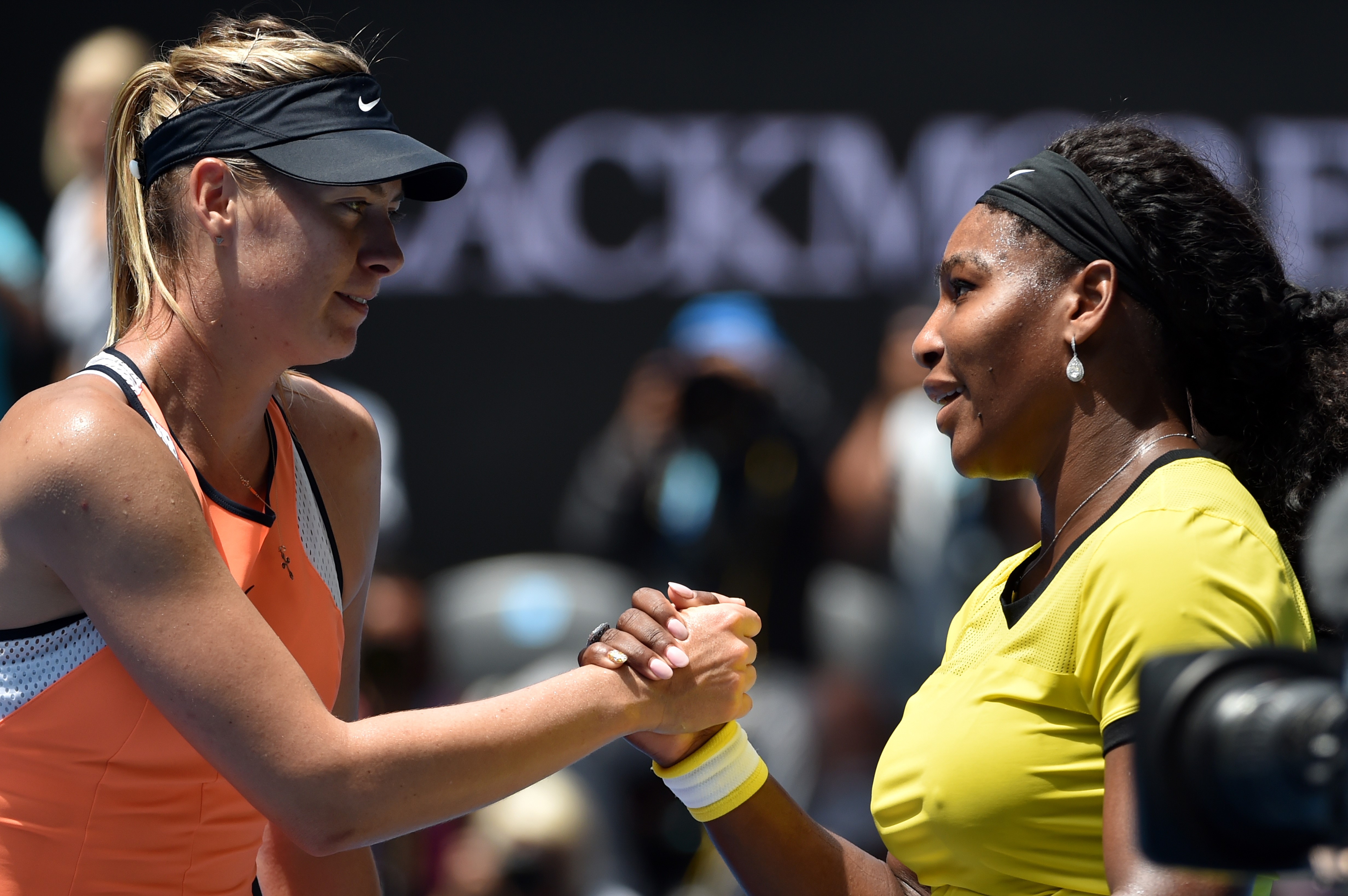Мария Шарапова и Серена Уильямс на Australian Open