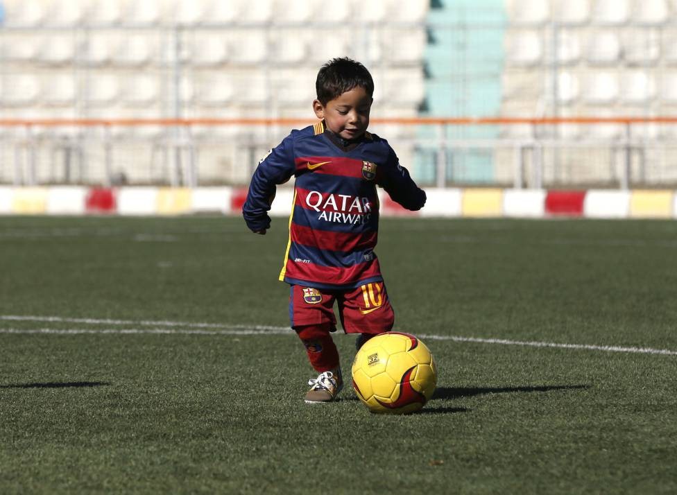 MurtazaMurtaza, con la camiseta del Barça