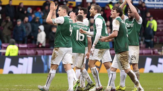 Paul Hanlon last-gasp equaliser earns Hibs replay against Hearts