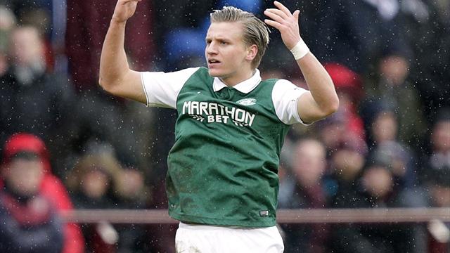 Jason Cummings' first-half strike hands Hibs victory over Hearts